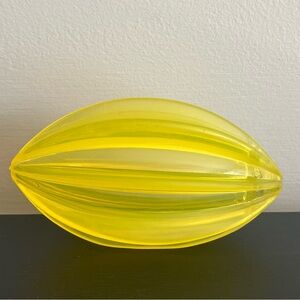 LED Light Up Football Yellow 6 Inch Soft Flexible Plastic Ergonomic Design